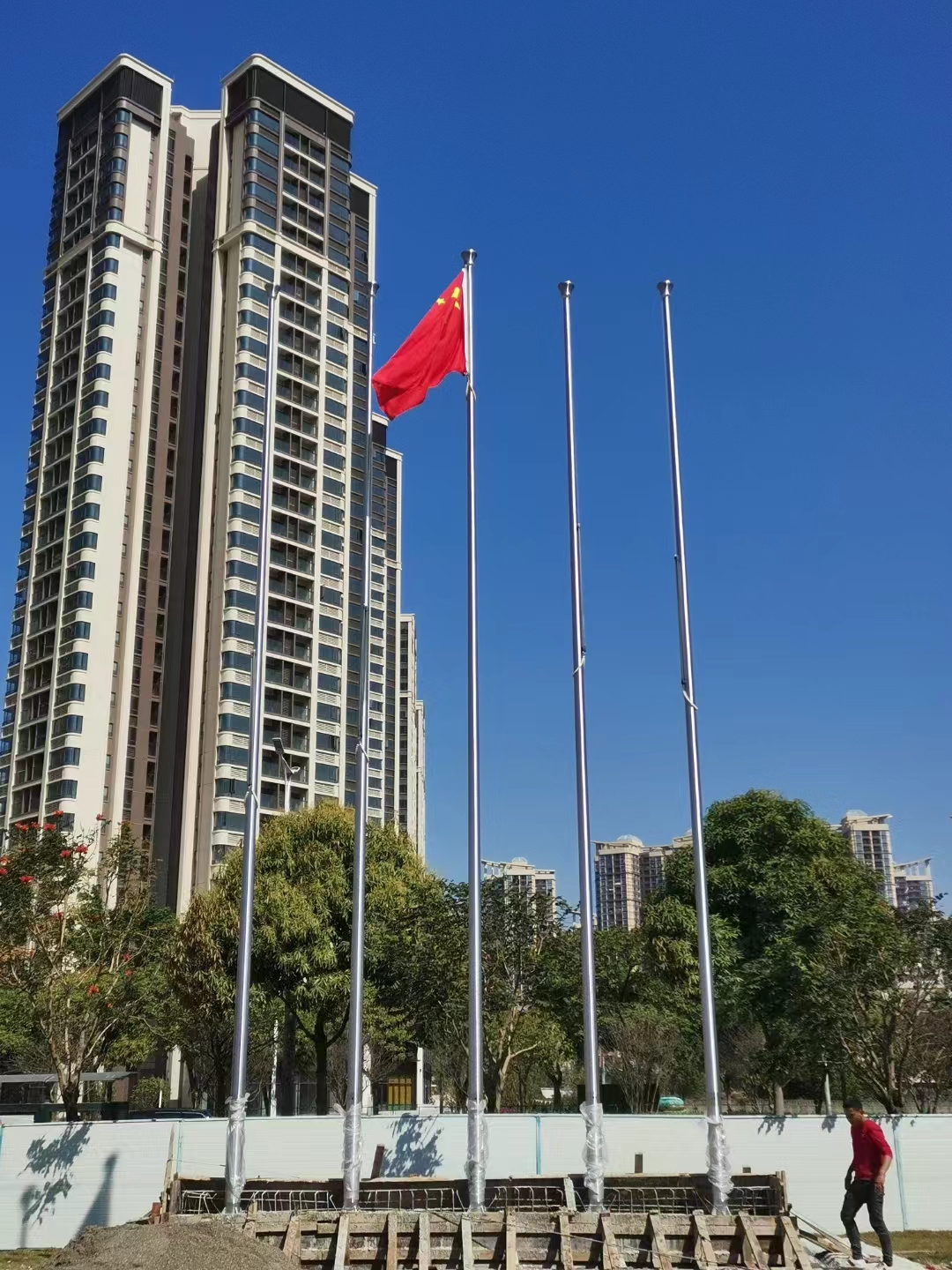 元江酒店宾馆不锈钢旗